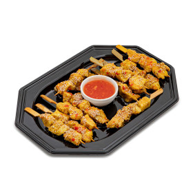 Plateau mini brochette poulet au curry - Meatbros